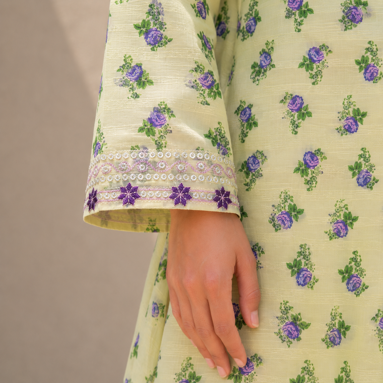 Spring Bloom Pastel Yellow 2 Piece Suit