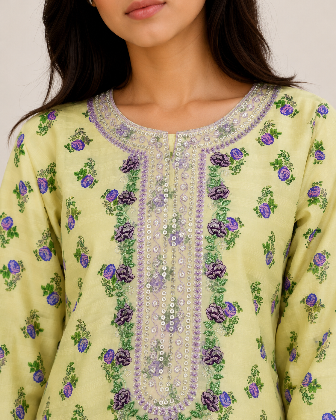 Spring Bloom Pastel Yellow 2 Piece Suit
